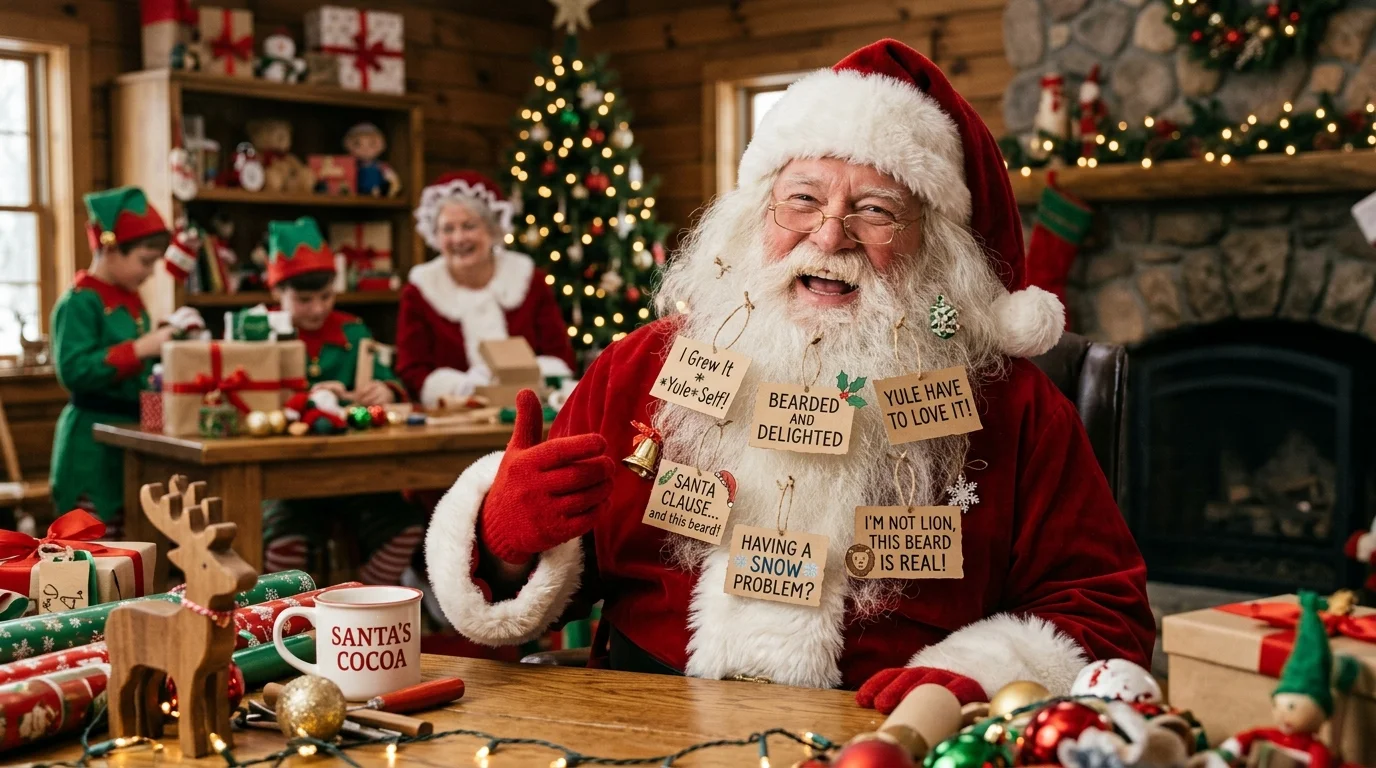 Beard Jokes for Christmas Photos