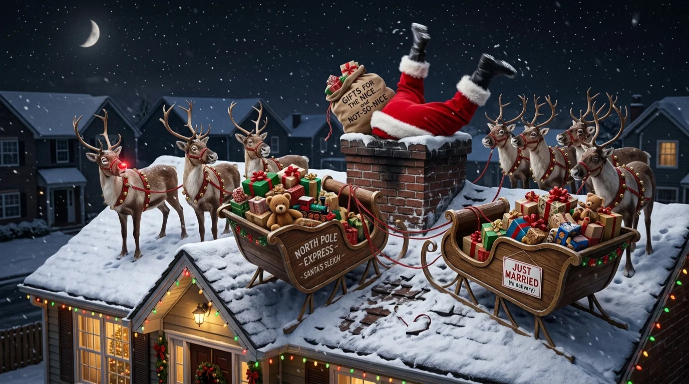 Reindeer Behind the Reins