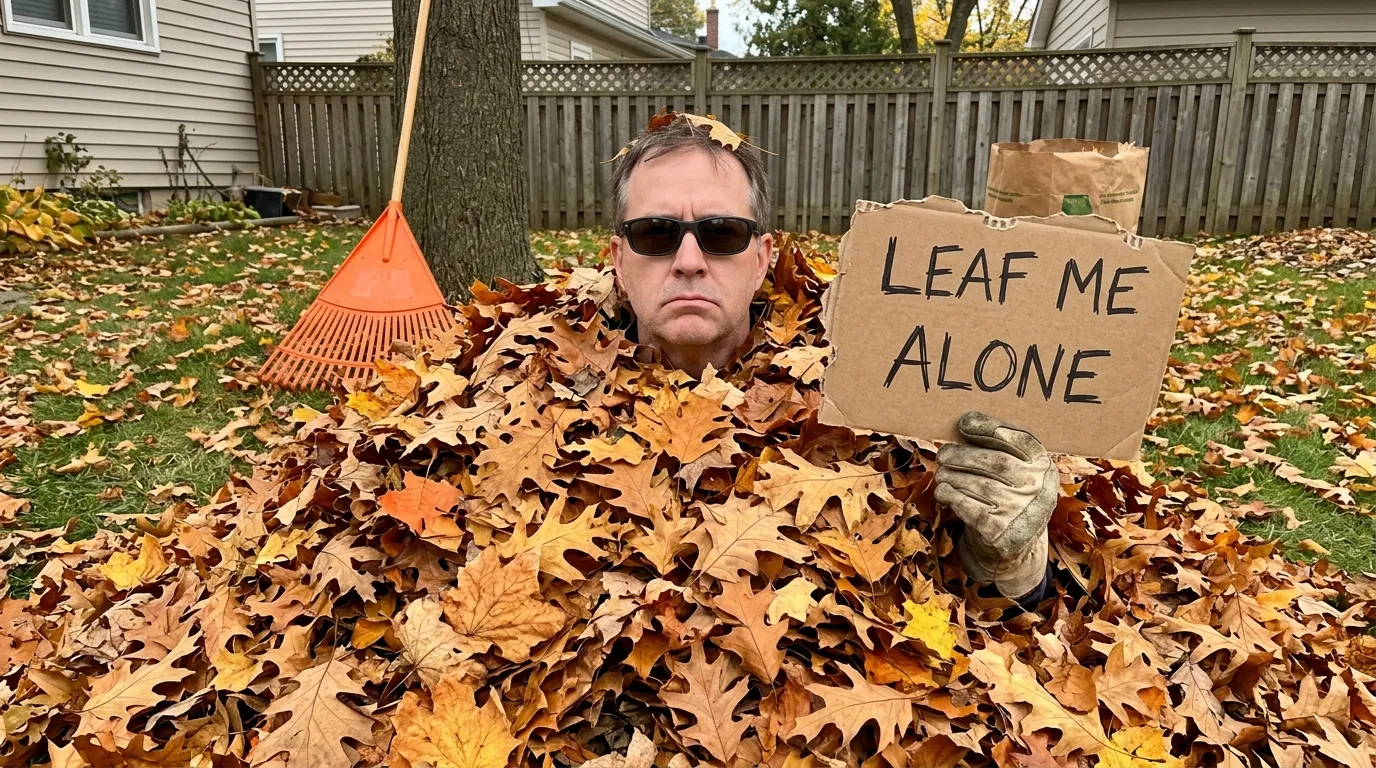 Autumn Leaves With Golden Attitude